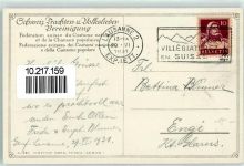 Künstlerkarte A. Christoffel Ober-Engadin Schweiz. Trachten- und Volkslieder-Vereinigung