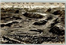 3123 Belp - Vogelschau Bern und Hinterland Feldpost Terr.Füs. Kp. I/107