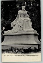 1820 Territet - Monument de S. M. I´Imperatrice d´Autriche Frau Kleid