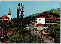 3655 Sigriswil - Kirche und Hotel Bären Postauto