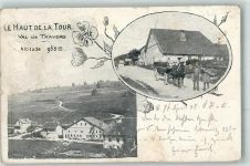 2105 Travers 1908 Gebrauchsspuren Le Haut de la Tour Altitude Pferdefuhrwerk