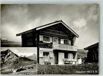 7428 Tschappina Foto AK Gasthaus Sunnehüsli Pension Alpenblick Ober-Tschappina