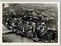 8253 Diessenhofen 1959 Foto AK Fliegeraufnahme Bahnpost Zug 4824