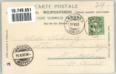 8135 Langnau am Albis 1903 Foto AK Ziege Gasthaus im wildpark