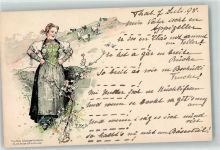 9425 Thal 1898 - Trachtenmädchen Fritz Reifs