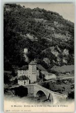 1890 St-Maurice - Eingang zur Grotte Schloss