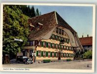 3555 Trubschachen 1940 Foto AK Gasthaus Bären Auto Tankstelle