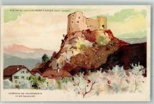 4710 Balsthal Lithographie Schloss Falkenstein