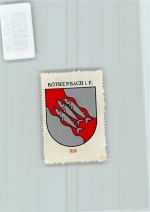 3538 Röthenbach im Emmental - Vignette Wappen Kaffee Hag ca 1920-1940 Fische