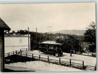 9000 St. Gallen S. Gallo - Trambahn Linie Stocken-Heiligkreuz Triebwagen Nr. 9 an der Endstation Stocken