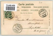 8135 Langnau am Albis 1899 Lithographie Wildpark Hirsch Carl Künzli Zürich Dep. Nr. 1122