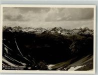 Silvretta 1929 Foto AK Silvrettagruppe Hüttenstempel