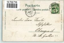 3074 Muri b. Bern 1901 BOAKC Lithographie Gasthaus Zum Sternen Schloss Kirche Gebrauchsspuren, bitte Scan genau beachten!