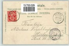 4322 Mumpf 1899 BOAKC Hotel Sonne Bachtal Lithographie