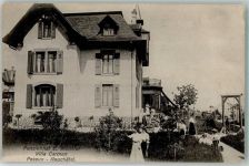 2034 Peseux 1914 Foto AK Pensionnat Wuithier Villa Carmen