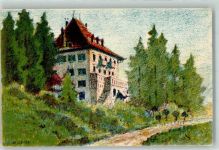 2515 Prêles Künstlerkarte sign. Billeter Basler Fereinheim