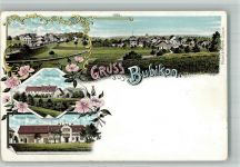 8608 Bubikon 1899 BOAKC Bahnhof Eisenbahn Ritterhaus Anstalt Friedhelm