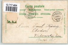 8608 Bubikon 1899 BOAKC Bahnhof Eisenbahn Ritterhaus Anstalt Friedhelm