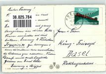 2515 Prêles 1957 Foto AK Pension Basler Ferienheim