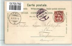 9244 Niederuzwil 1898 BOAKC Pfarrhaus Kirche Schulhaus Bad Buchenthal Lithographie