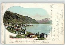 1815 Clarens 1904 Lithographie Kirche