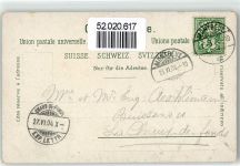 1815 Clarens 1904 Lithographie Kirche