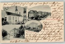 6018 Buttisholz 1901 - Kirche Dorfstrasse Gasthaus Zum Kreuz Handlung Fam. Meyer