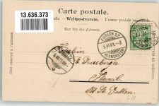 6018 Buttisholz 1901 - Kirche Dorfstrasse Gasthaus Zum Kreuz Handlung Fam. Meyer