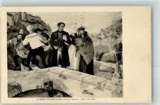 Künstlerkarte sign.Welti Albert Hochzeitsabend Serie A3 Musee D Art et D Histoire