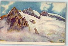 Fusshörner Künstlerkarte sign. Nohl Riederfurka