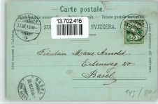 4450 Sissach 1899 BOAKC Lithographie/Mondschein Ebenrain