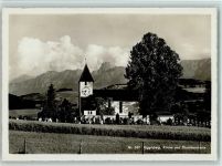 3132 Riggisberg - Kirche und Stockhornkette
