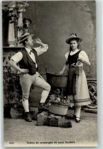 Walliser Trachtenpaar