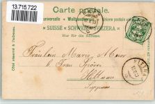 8197 Rafz 1903 BOAKC Gasthaus zum Kreuz Fabrik Schule Bahnhof Lithographie