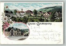 6416 Steinerberg 1901 BOAKC Bahnhof Eisenbahn Kirche