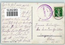 3507 Biglen 1914 Gebrauchsspuren Waldhotel Pension Kurhaus Gumm Lithographie