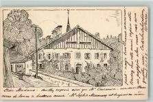 2056 Dombresson 1908 Künstlerkarte Pfarrhaus sign Ort lt. Stempel