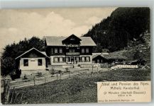 3717 Blausee-Mitholz 1910 Foto AK Hotel Pension des Alpes