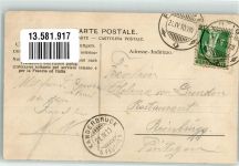 3717 Blausee-Mitholz 1910 Foto AK Hotel Pension des Alpes