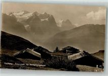 6085 Hasliberg Goldern 1927 Foto AK Käserstadt Wetterhorngruppe