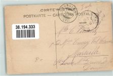 6463 Bürglen UR 1906 Foto AK Kirche Briefmarke Bildseite