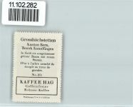 3506 Grosshöchstetten - Vignette Wappen Kaffee Hag ca 1920-1940