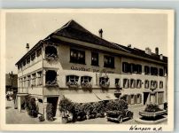 3380 Wangen an der Aare Gebrauchsspuren Gasthaus zur Krone Auto Feldpost Militärpost Kaserne