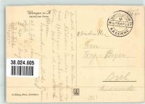 3380 Wangen an der Aare Gebrauchsspuren Gasthaus zur Krone Auto Feldpost Militärpost Kaserne