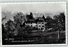 1805 Jongny Foto AK Gasthaus Hotel Co-OP Jongny Ort lt. Stempel