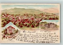 9242 Oberuzwil 1900 BOAKC Hotel Gemeindehaus Lithographie