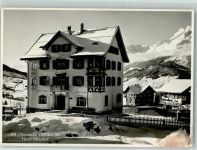 7134 Obersaxen Meierhof 1942 Gebrauchsspuren Hotel Miuerhof Winter
