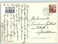 7134 Obersaxen Meierhof 1942 Gebrauchsspuren Hotel Miuerhof Winter