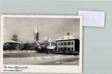 3053 Münchenbuchsee FOTO KEINE AK Winter Neujahr Kirche Foto 10cm x 7cm, rückseitig Haftspuren