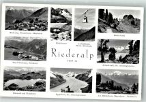 3987 Riederalp Foto AK Seilbahn Mörel-Riederalp Hotel Blausee Matterhorn Riederfurka
